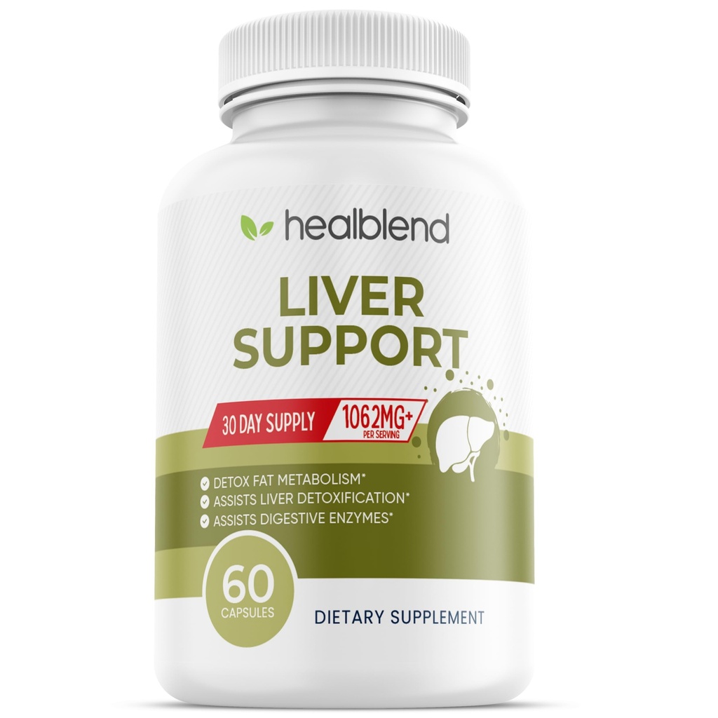 Supporto per fegato - Natural Milk Thistle and Zinc Supplement - Aiuta a disintossicare e pulire il fegato, supporta la salute digestiva e la disintossicazione - 60 capsule vegetali (30 giorni di alimentazione)