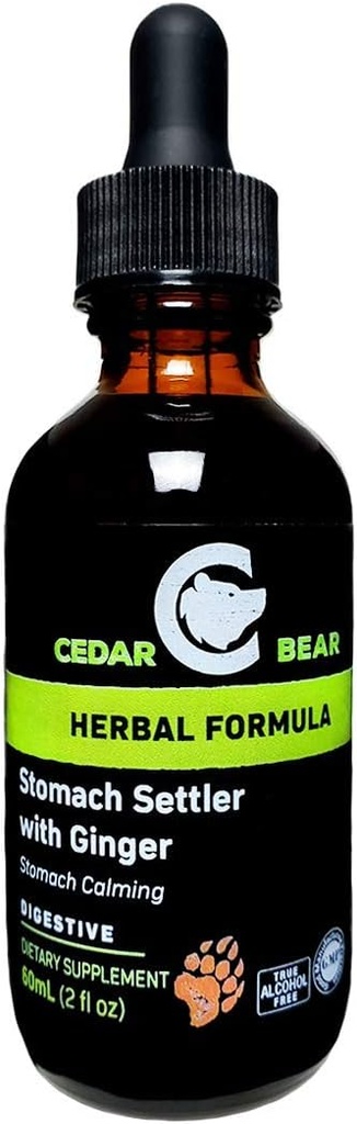 Cedro orso stomach Settler con zenzero un integratore di erbe liquido che aiuta a calmare un mite upset stomach 2 Fl Oz
