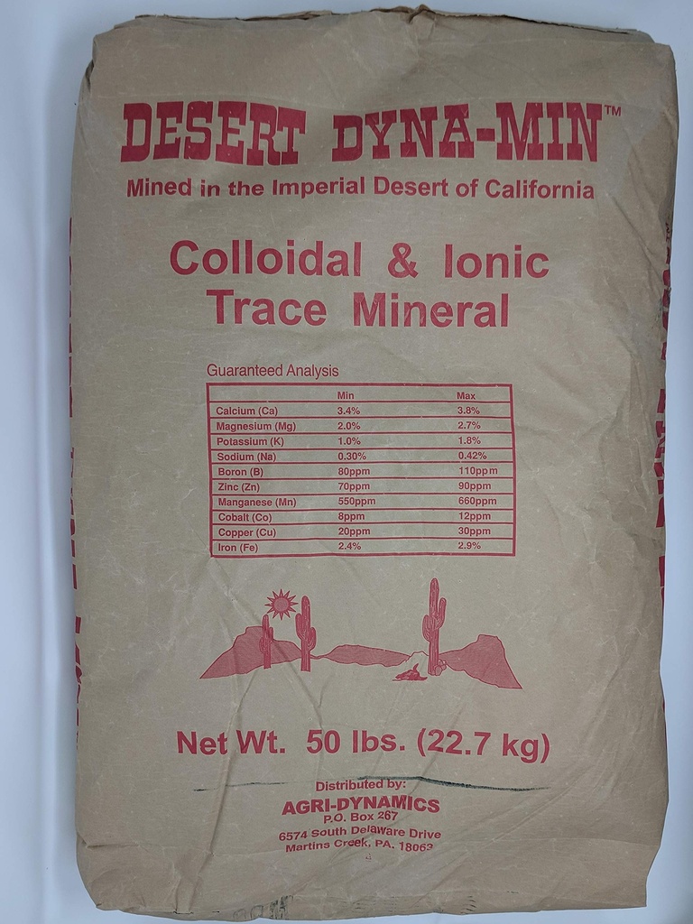 Desert Dyna-Min - Trace minerale colloidale e ionico - 50lb Bag