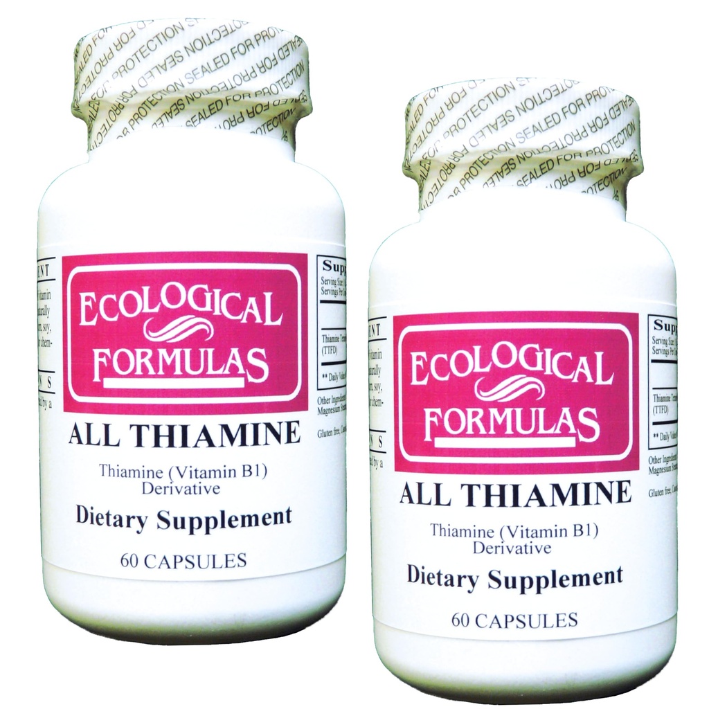 Formula ecologica Tutte la vitamina B1 50 mg, 2 capsule X 60