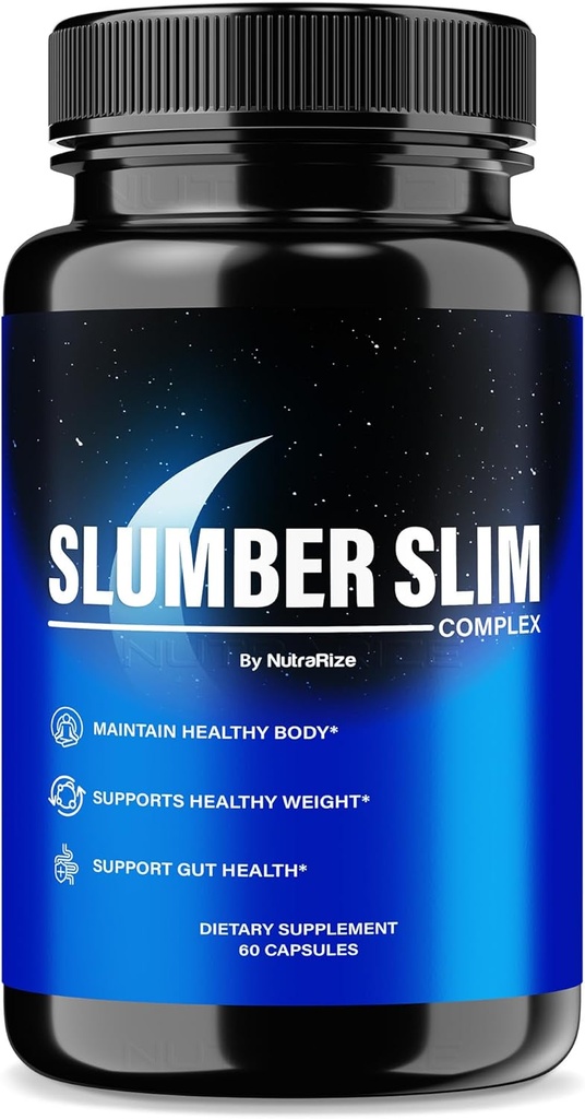 Slumber Slim perdita di peso, Formula ufficiale SlumberSlim Complex, tutte le pillole naturali per il supporto di fitness e benessere generale, Capsule Keto Premium, Slumber Slim Recensioni (60 capsule)