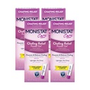 Monistat Chafing Relief Powder Gel, Protezione Anti-Chafing per Bikini Area, Cosce e Bra Lines, 1.5 Oz, Confezione da 4