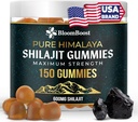 Shilajit per uomini e donne - Shilajit Gummies - Shilajit Pure Himalayan | 600mg Shilajit, 150 Gummies (75 Serve)
