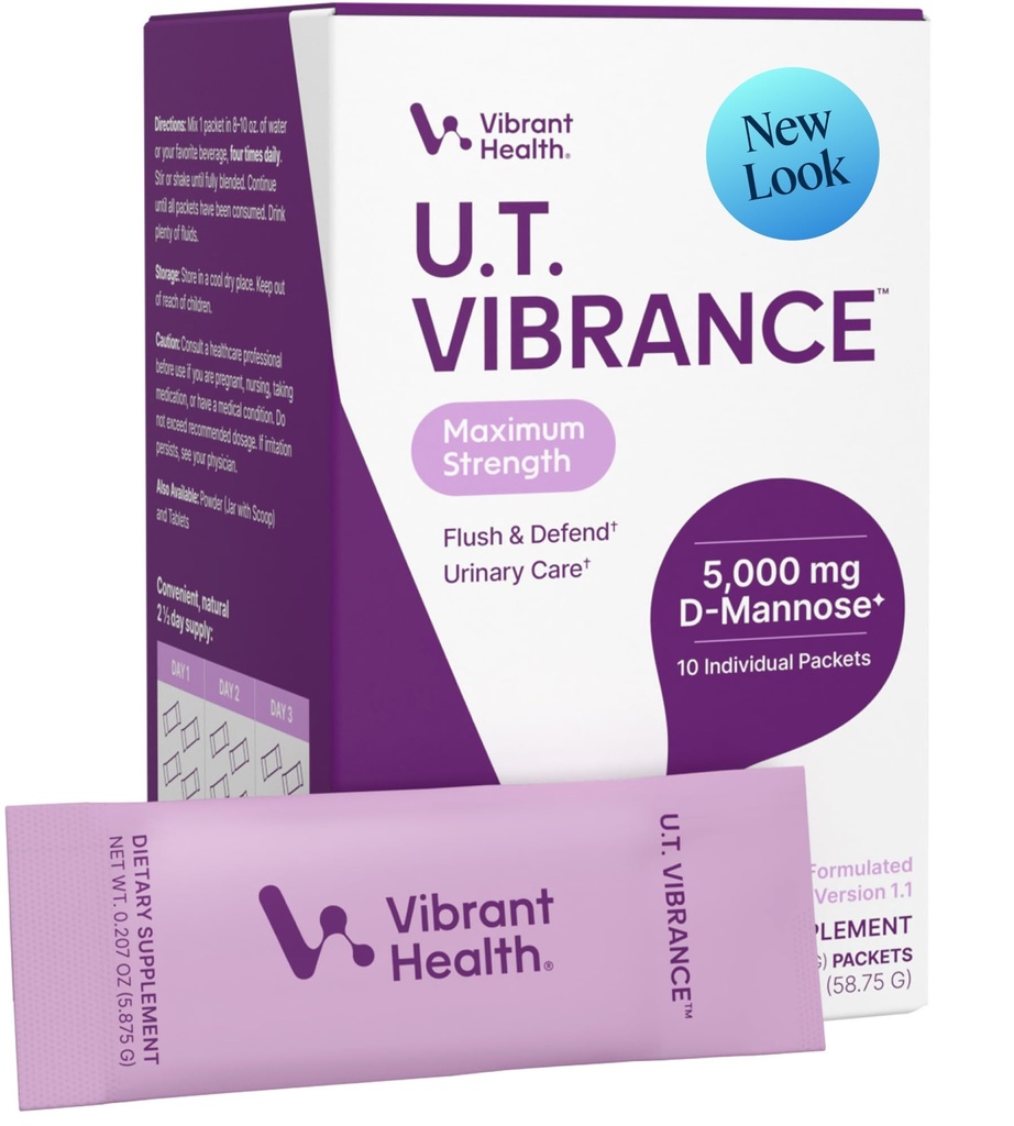 Vibrant Health, U.T. Vibrance Stick Packs, Crisi Intervento per la salute del tratto urinario, 10 Serve