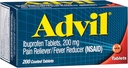 Advil Pain Reliever e Fever Riduttore, Pain Relief Medicine con Ibuprofen 200mg per Mal di testa, Backache, Dolore mestruale e Joint Pain Relief - 200 compresse rivestite