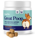 Probiotici per cani - Fibra per cani Supplemento con Probiotici per cani e enzimi digestivi per un Gut sano, Sgabello e Rilievo Diarrea - Pollo arrostito Pet Soft Chews con Prebiotici