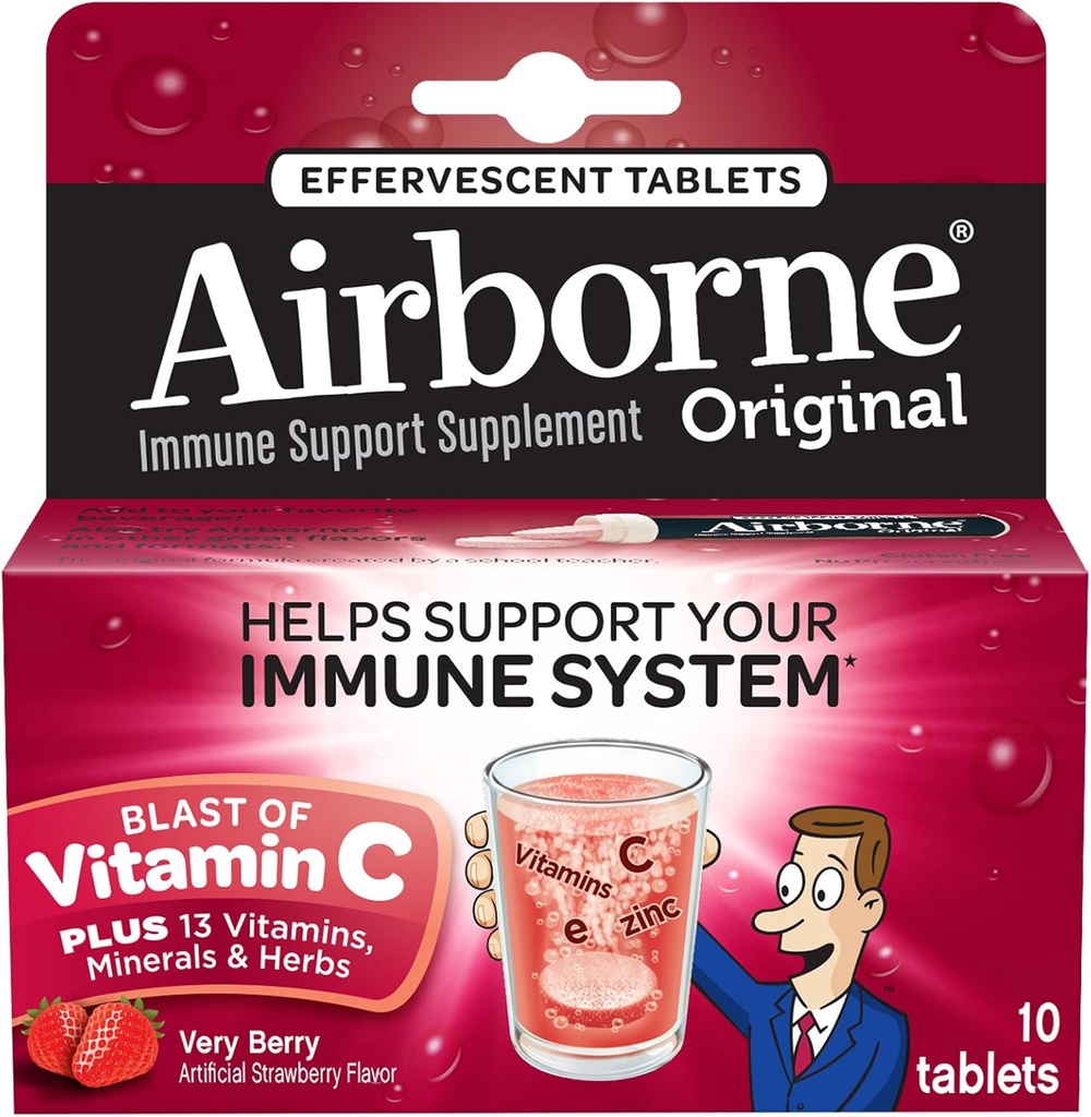 Integratore di supporto Immune Airborne, Molto Berry, 10 conte