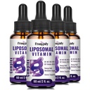 Vitamina Liposomal B Complex Liquid Sublingual B Complex Vitamine Supplemento per le donne Uomini Assorbimento migliorato B12, B1, B2, B3, B5, B6,Folate, Biotina per l'energia e il supporto immunitario-8,0 oz