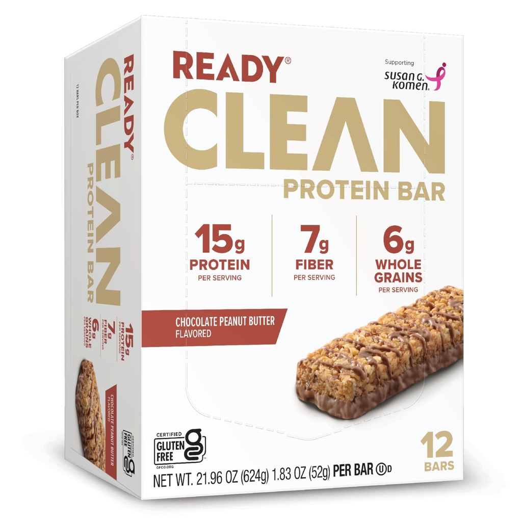 Barre Pronti® Proteine – Spuntino ad alta Proteina con 15g Proteine del Siero, Ingredienti All-Naturali, Supporta Muscolo magro e Recupero, Senza Dolcifici Artificiali – Burro di arachidi al Cioccolato, 12-Pack