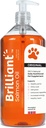 Olio salino brillante per cani, gatti e cuccioli | Omega 3 Fish Oil Liquid Supplemento con DHA, acidi grassi EPA | Supporta pelle e cappotto, Immune System & Joint Function | Hofseth BioCare (34oz)