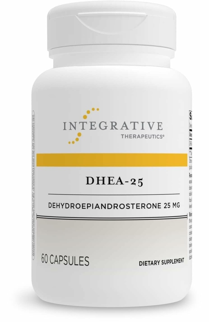 Terapeutica Integrativa DHEA-25 - Integratore di Supporto per Uomini e Donne - Supporto - Vegan, Gluten-Free & Dairy-Free - 60 Capsule (60 Serve)