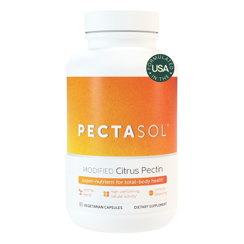 PectaSol Citrus modificato Pectin – 90 capsule – Total-Body Salute Supplemento per sostenere il cuore, Immune System, Inflammation Response & Healthy Aging + Mantenere sano Galectin-3 Livelli