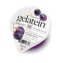 Uva Gelatein - Alta Proteina, Gelatina senza zucchero con 20 grammi di proteine | Ideale per diete liquide chiare, ingoiando difficoltà, bariatria, dialisi e oncologia (12 Pack)