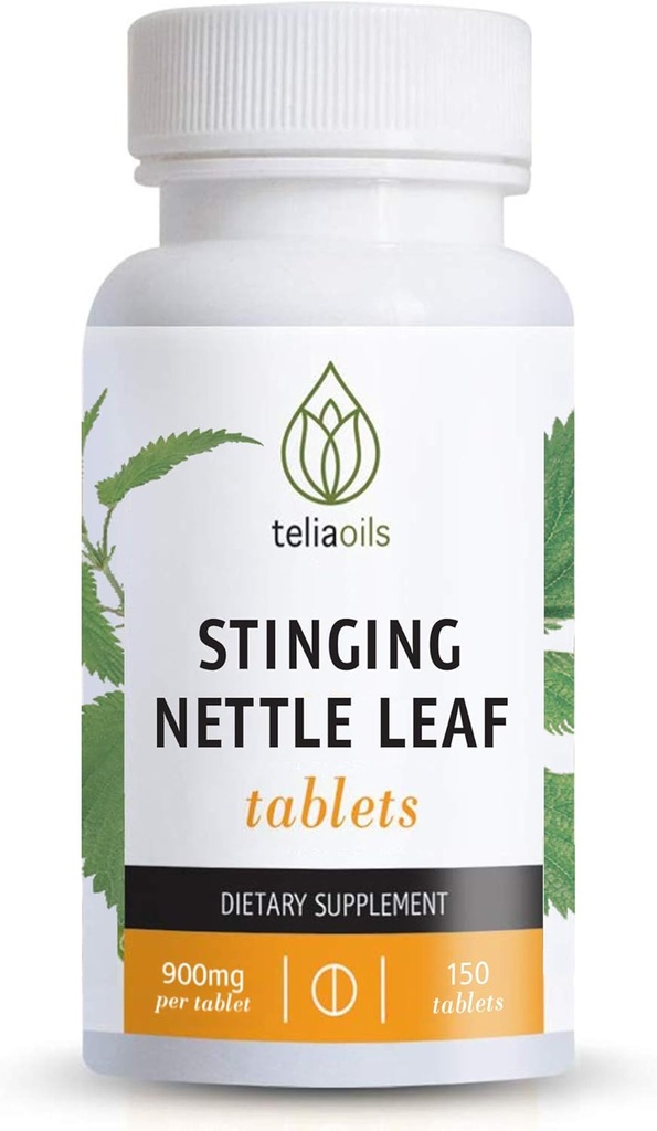Teliaoils Nettle Leaf Capsules 900mg – Sting Nettle Extract Tablets for Seasonal Relief, Immune & Respiratory Support – 150 Vegan Capsule