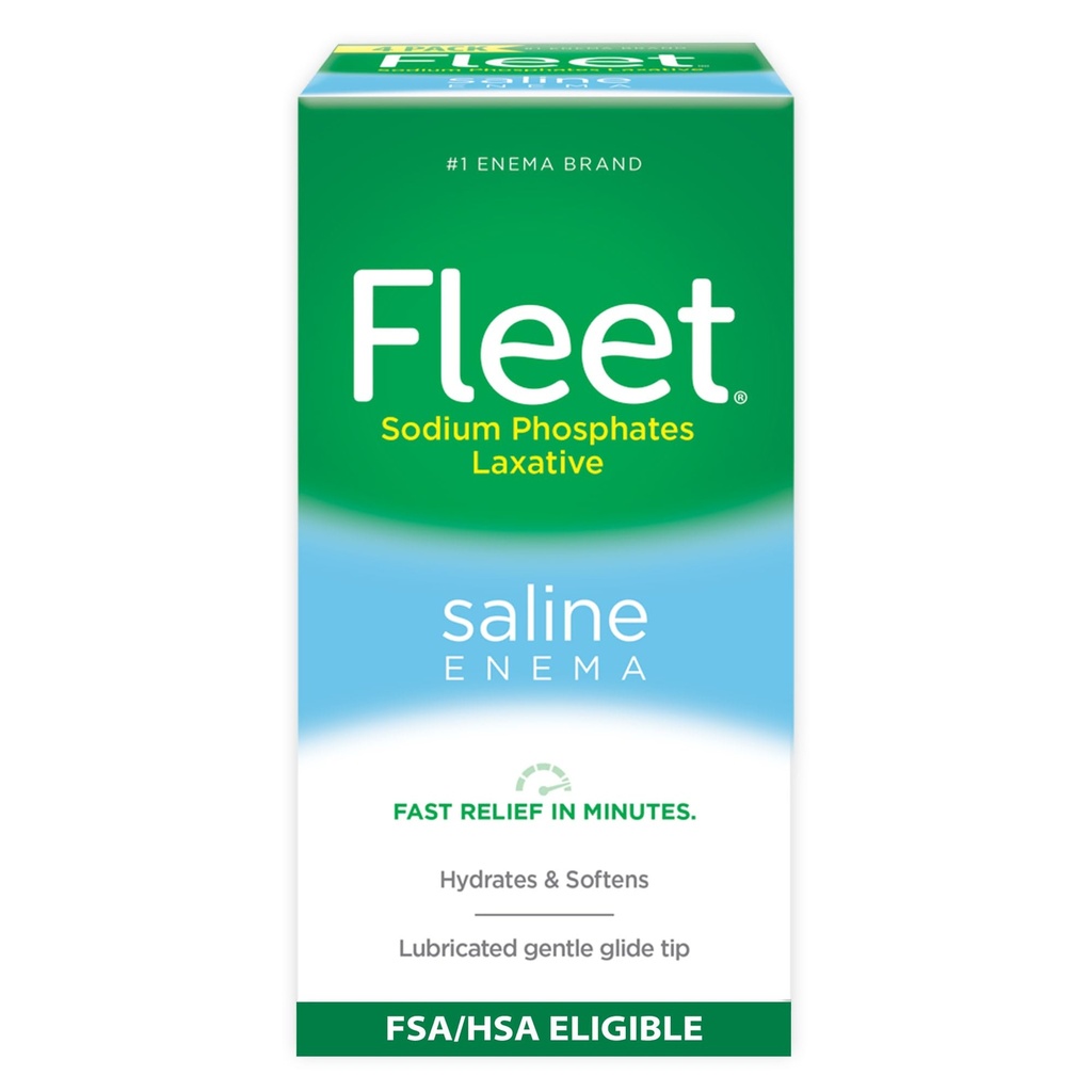 Flotta Lassativo Saline Enema per Adulto costipazione, 4.5 fl oz, 4 bottiglie