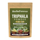 Herbsforever Triphala Churna Polvere Formulazione ayurvedica tradizionale supporta la disintossicazione e il ringiovanimento Non OGM, Vegan 454 GMS