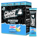 GHOST Hydration Packets, Sonic Ocean Water, 24 Sticks, Polvere di elettrolito - Bere miscela supplemento con magnesio, potassio, calcio, vitamina C - Vegan, senza soia, zucchero e glutine
