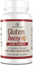 Gluten Away Dietary Supplement – Extra Strength Digestive Enzyme Health Gluten & Casein, Slower Digestion Release Protein Amino Acid in Bloodstream per Uomini e Donne – 60 capsule.