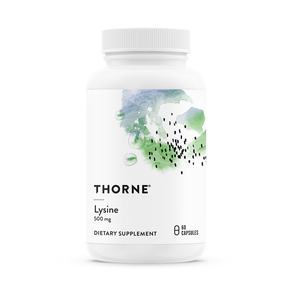 THORNE - Lysine - Aminoacido essenziale per la salute della pelle, la produzione di energia e la funzione immunitaria* - 500 mg - 60 porzioni