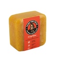TAME THE WILD Orange Walnut Beard Soap Bar - 5 oz Exfoliating Beard Wash and Face Scrub - Burro di Karitè e Detergente per olio di cocco - Idrating Grooming Soap - Regali per il giorno del papà