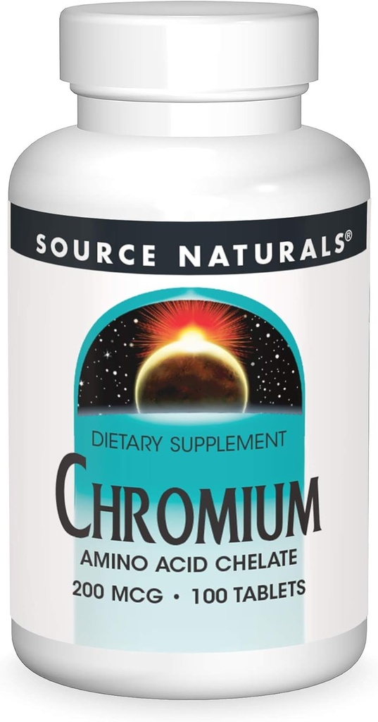 Fonte Naturals, Inc. Chromium Chelate 200mcg 100 Tablet