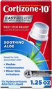 Cortizone-10 Massima Forza Rilievo Aloe Itch senza Applicatore Mess, 1% Hydrocortisone, Fast-Acting, Liquido Anti-Itch per Bug Bites, Rash, Eczema, Psoriasis, Poison Ivy, Oak & Sumac, 1.25 fl oz