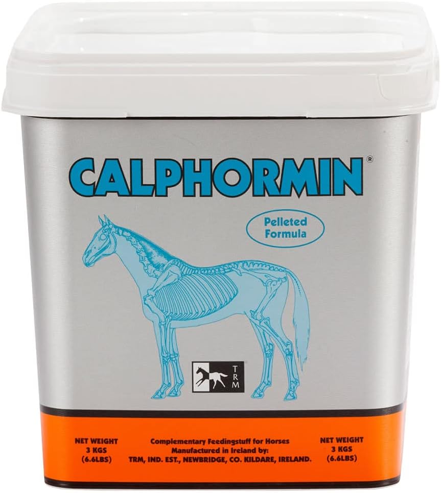 TRM Calphormin Nutrient-Rich Supplemento cavallo per uno sviluppo ottimale schelerico di cavalli giovani - 6,6 lb (3 Kg) - Bucket - 6,6 lb