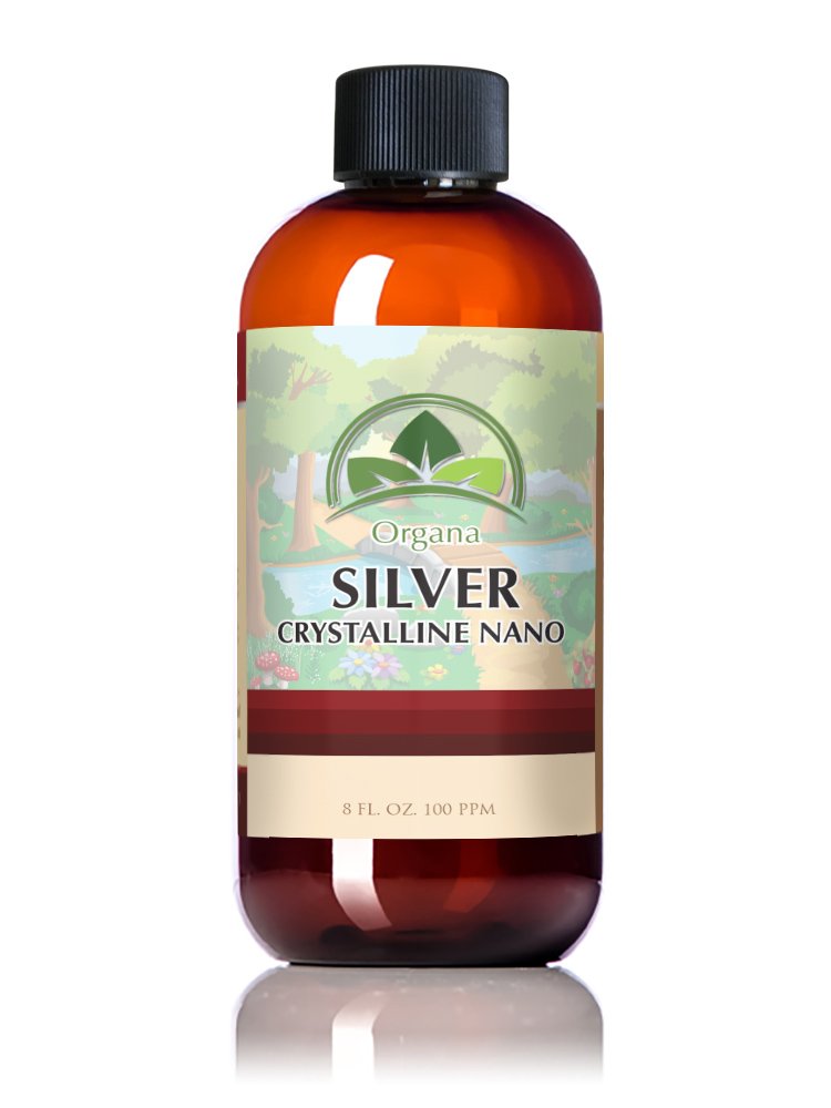Organa Nano Colloidal Silver 8 oz (100 PPM)- Il Migliore Argento Colloidale - Minerali Colloidali