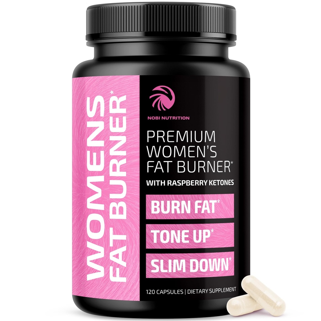 Fat Burners per le donne | pillole di perdita di peso per le donne grasso | lampone chetoni | Appetite Suppressant, Metabolismo Booster & Bloating Relief | pillole di dieta, supplementi di perdita di peso | 120 capsule