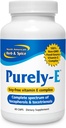 NORTH AMERICAN HERB & SPICE Pure-E - 60 capsule - Supporta capelli sani, pelle e unghie - Complesso di vitamina E senza soia da olio di girasole, semi di zucca e olio di palma rossa africana - Non OGM - 60 Serve