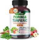 Superfood Greens 18 IN 1 - con frutta e verdura & erbe -Moringa, Alfalfa, Apple, Spinatch, Banana, Strawberry- Boost Energy, Immunity and Gut Health (alimentazione di 150 giorni (confezione di 1))
