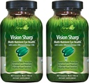 Irwin Naturals Vision Sharp Multi-Nutrient Eye Health - 42 Liquid Soft-Gels, Confezione da 2 - con Lutein, Bilberry & Omega-3s - 42 Total Servings