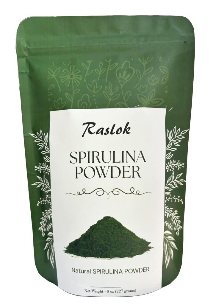 Polvere di Spirulina pura | Supporto immunitario e antiossidanti | No Filler & Non-GMO, ricco di proteine vegane (8 Oz)