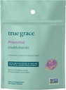 True Grace Prenatal Multivitamin Refill Pouch - 120 Vegan Tablets - Supporta una sana mamma e bambino con Methylfolate & Choline per lo sviluppo del cervello fetale - Gluten Free, Soy Free - 60 Serve
