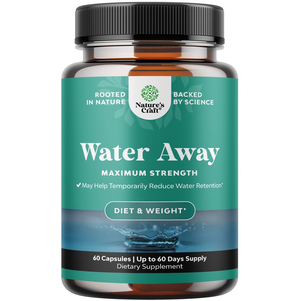 Integratore di vie d'acqua per il rapido Bloating e il ripieno di gonfiaggio Pure Natural Diuretic Pills Ridurre il supporto di ritenzione Perdita di peso Aumentare i livelli di energia
