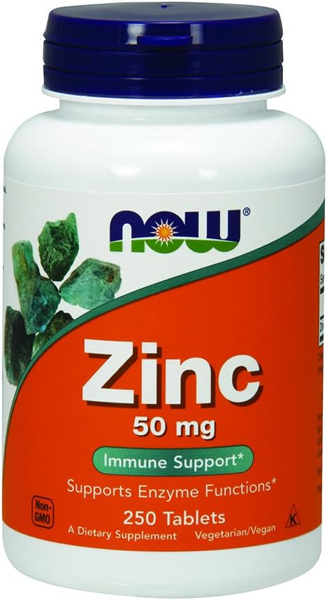 NOW Zinc Gluconate, 50 mg, 250 compresse