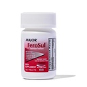 Ferosul maggiore - Ferrous Sulfate 325mg compresse con 65mg di ferro elementare - Supplemento di ferro per le donne, Uomini - Rosso - 100 compresse - Confezione da 1