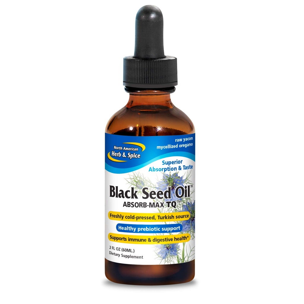NORTH AMERICAN HERB & SPICE Black Seed Oil Absorb-Max TQ - 2 fl. oz.