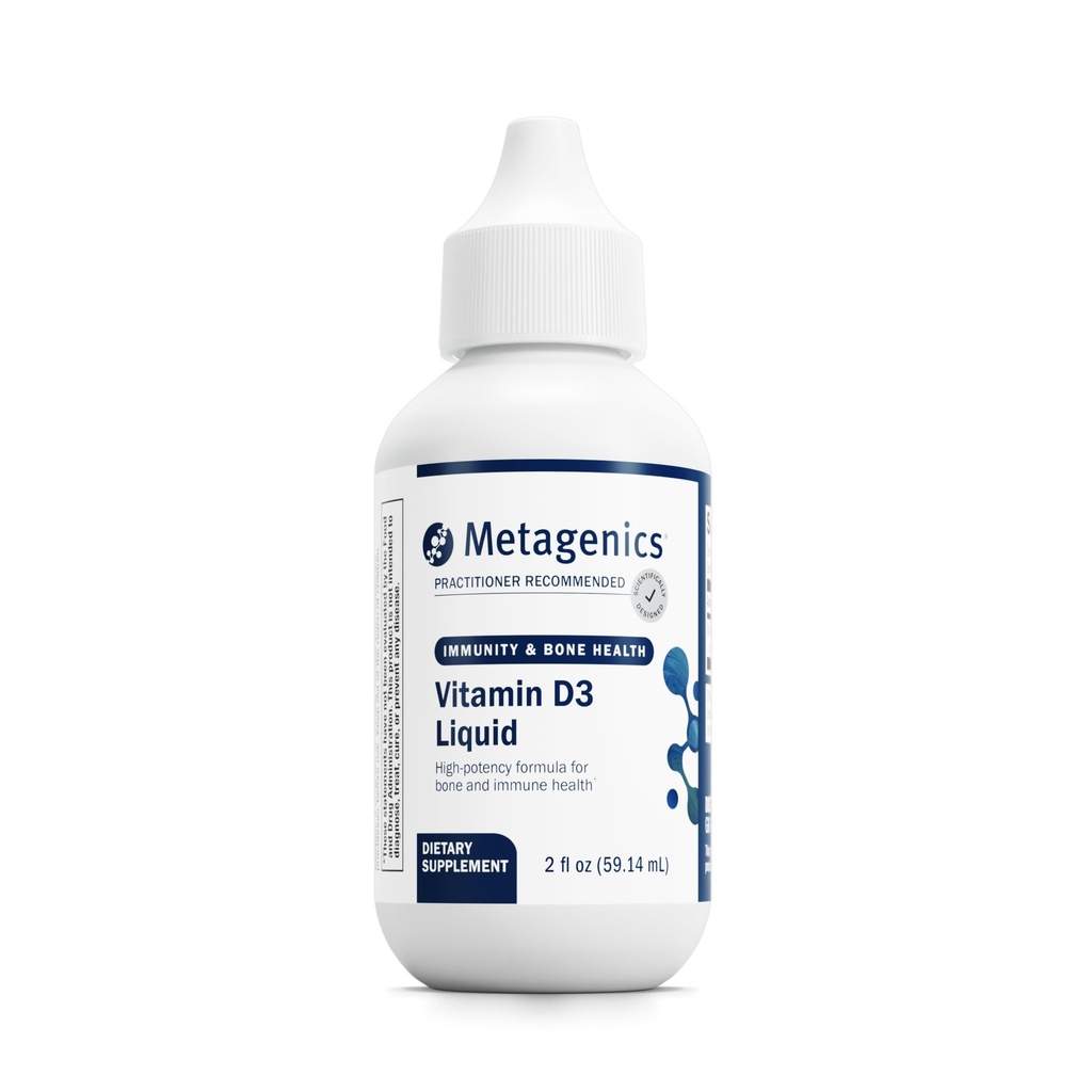 Vitamina D3 Integratore Liquido - Alta Assorbenza e Facile Ingoiare Vitamina Liquida D3 per Bone Salute e Supporto Immune* - Adatto per Bambini - 2 fl oz - 2,275 Serve