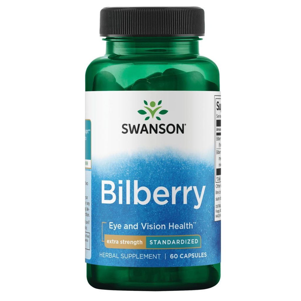 Swanson Extra-Strength Bilberry (Standardized) 100 Milligrammi 60 capsule