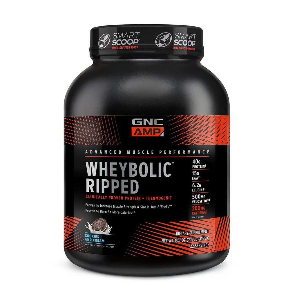 GNC AMP Wheybolic Ripped - Biscotti e Crema (22 Serve)