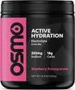 Polvere di elettrolito di idratazione attiva di Osmo (20 Serve) - Include sodio, magnesio, potassio, carboidrati e vitamine, zucchero di canna - tutto naturale, 3X idratazione più veloce, potenzia la potenza e la resistenza, mirtillo