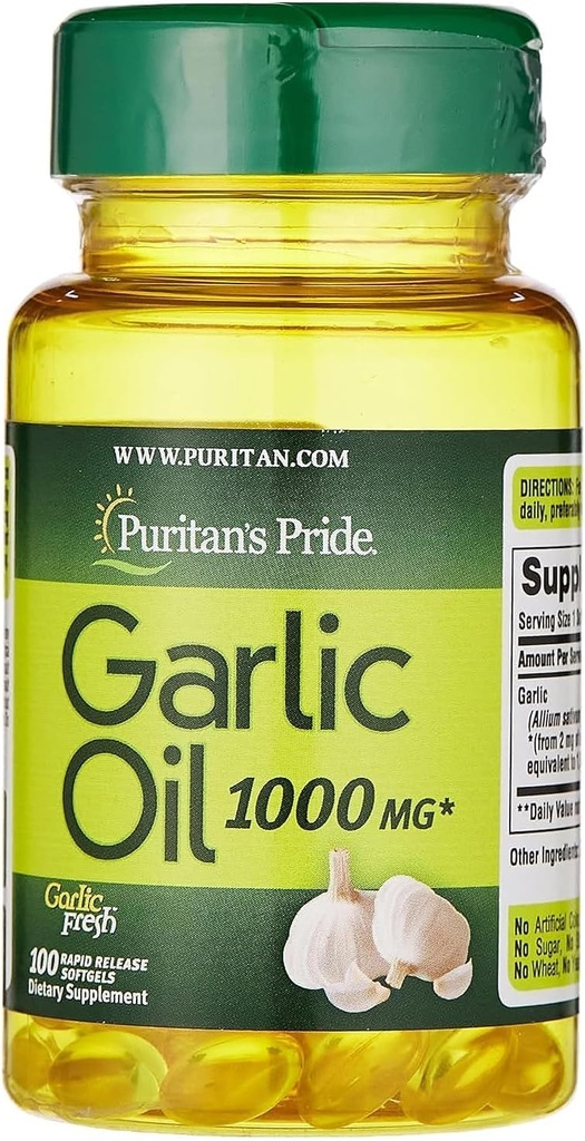 Olio d'aglio Pride di Puritan 1000 mg 100 Softgels