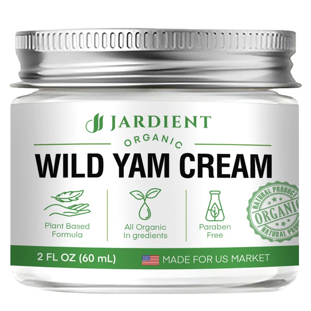 Equilibrio dell'ormone della crema di Yam Wild: Formula naturale per il sollievo di menopausa & supporto mestruale come le maglie di notte di flash caldi -2 Oz