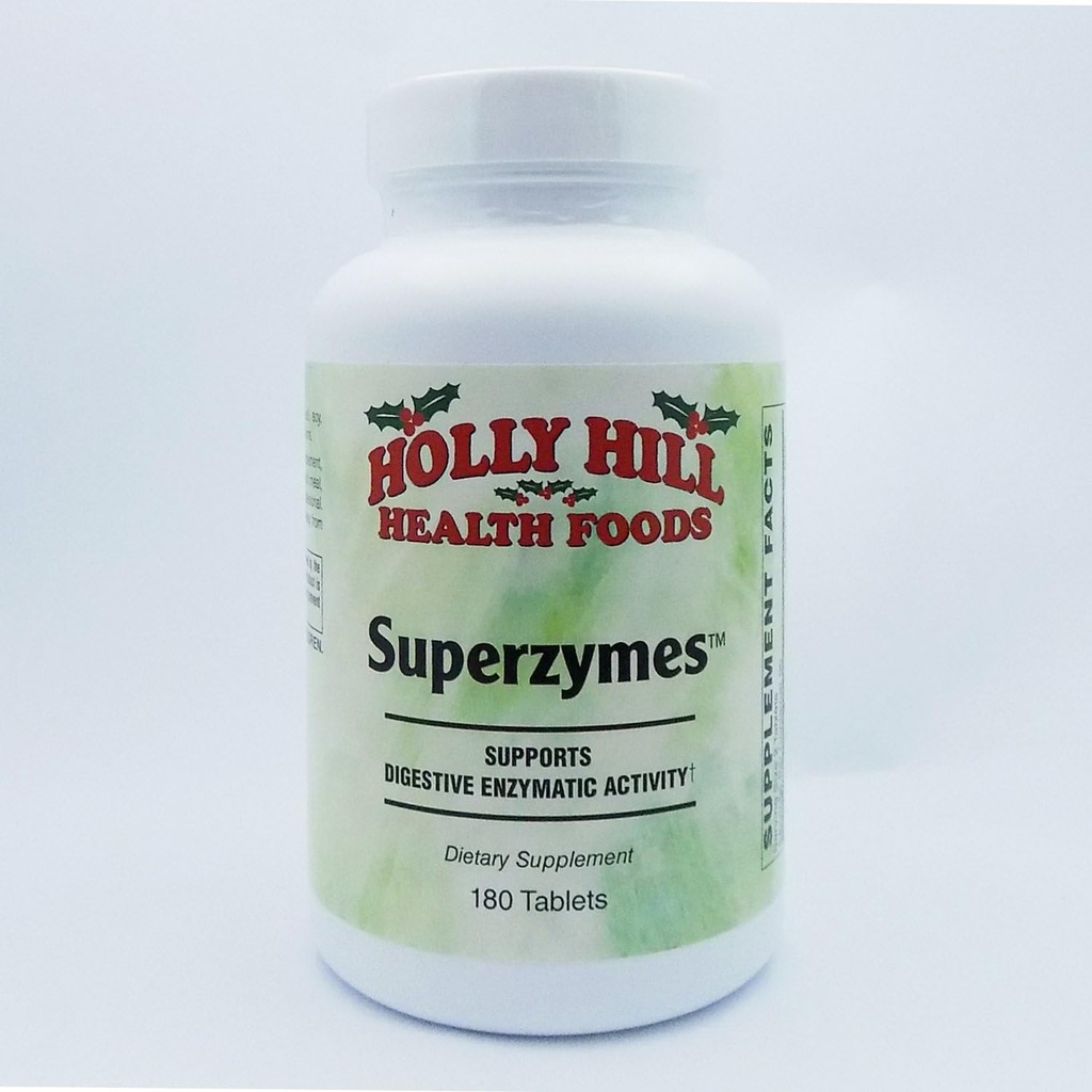 Holly Hill Health Foods, Superzymes, 180 compresse