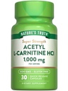 La verità della natura Acetil L-Carnitina 1000mg | 30 capsule | Super Forza | Non OGM & Gluten Free ALCAR Supplemento