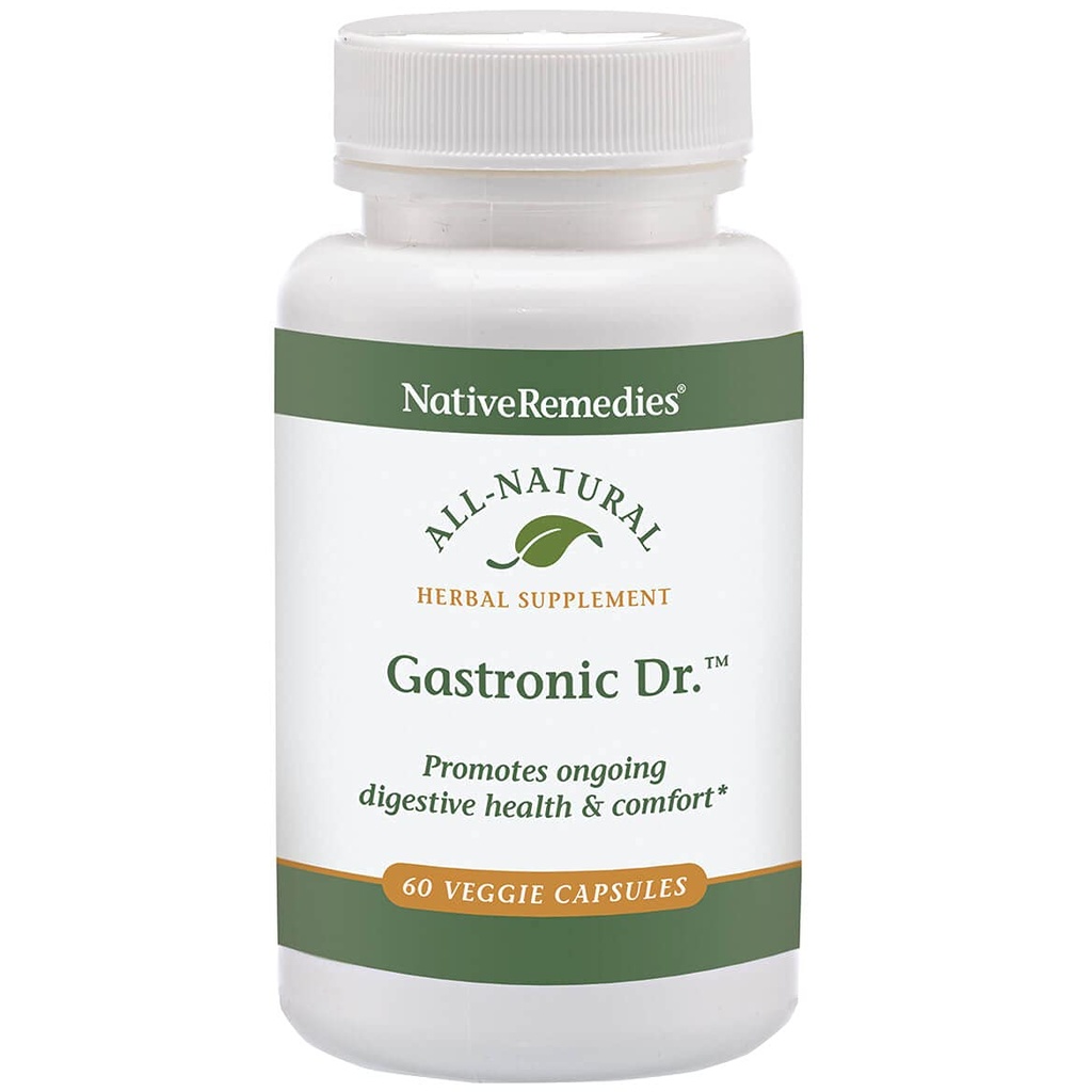 Rimedi Nativi Gastronici Dr. - Tutto integratore naturale di erbe per la digestione sana e il comfort dopo i pasti - Promuove un sano stomaco Lining e livelli di acido di stomaco bilanciato - 60 tappi di verdure