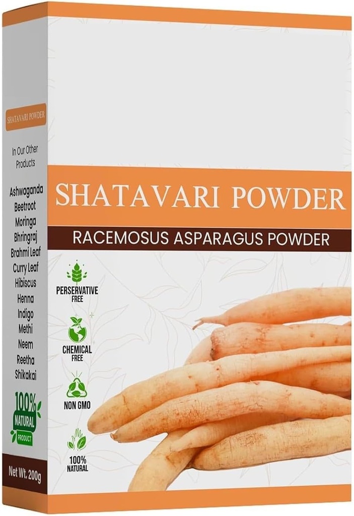 DURJA Shatavari Polvere 100g | Supporto ayurvedico per bilanciare gli ormoni delle donne | Supplemento a base di erbe | Buono per la digestione sana e sistema riproduttivo - 100g...'