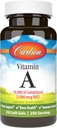 Carlson - Vitamina A Solubilized, 10000 IU (3000 mcg RAE), Water Soluble, Vision Health, 250 Softgels
