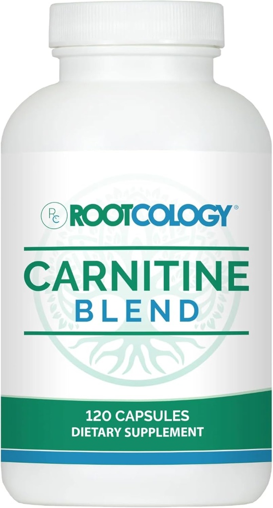 Rootcology by Dr. Izabella Wentz | Carnitine Blend | L-Carnitine & Acetyl-L-Carnitine Formula | Ideale per vegetariani | 120 capsule